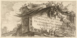 Frontispice for del to av Giovanni Battista Piranesi