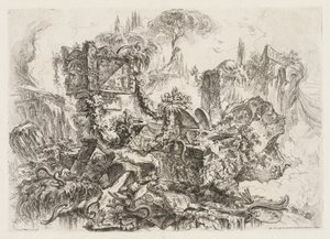 Groteschi: Ruiner med slanger av Giovanni-Battista Piranesi