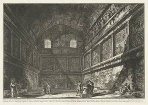 Innenansicht der Chiesa di Sant’Urbano in Rom (Gesichter auf Rom) von Giovanni-Battista Piranesi