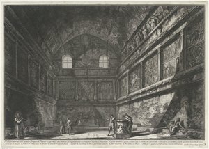 Interieur van kirken Sant