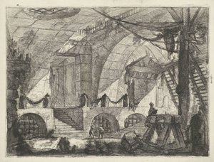 Kerker møtte zaagbok Kerkers (serietittel) Capric Inventions av Carceri alle Acqua Forte (serietittel) av Giovanni Battista Piranesi