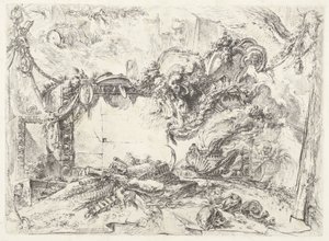 Monumenteel nettbrett Dekorative innfall (tidligere serietittel) Grotesques (serietittel) av Giovanni Battista Piranesi