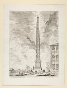 Egyptisk Obelisk, fra utsikt over Roma av Giovanni Battista Piranesi