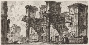 En del av Forum of Nerva av Giovanni Battista Piranesi