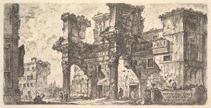 Plate 1: Del av Forum of Nerva Del av Forum of Nerva, ca. 1748. av Giovanni Battista Piranesi
