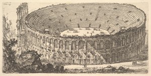 Plate 25: Amphitheatre of Verona Amphitheatre of Verona, ca. 1748. av Giovanni Battista Piranesi