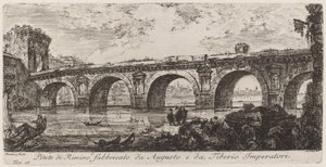 Brücke von Rimini, erbaut von Augustus und Kaiser Tiberius