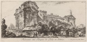 Rückseite des Tempels von Pola in Istrien von Giovanni Battista Piranesi