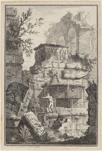 Ruiner av gamle bygninger av Giovanni Battista Piranesi
