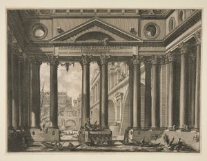Andre frontispice av bind IV av Le Antichit? Romane av Giovanni-Battista Piranesi