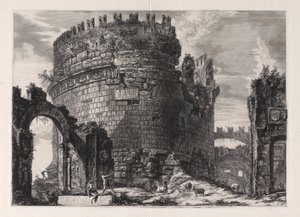 Graven til Cecilia Metella av Giovanni Battista Piranesi