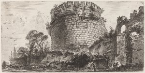 Graven til Metella kjent som Capo di Bove av Giovanni Battista Piranesi