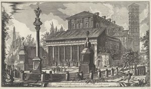 Sint-Laurens buiten de Muren te Roma Utsikt over basilikaen S. Lorenzo utenfor murene (tittel på objekt) Gezichten op Roma (serietittel) Utsikt over Roma designet og gravert av Giambattista Piranesi-arkitekten Ve (nez) iano (serietittel) av Giovanni Battista Piranesi