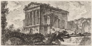 Temple of Clitumno mellom Foligno og Spoletti av Giovanni Battista Piranesi