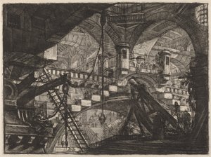 Buen med et skallpynt av Giovanni Battista Piranesi
