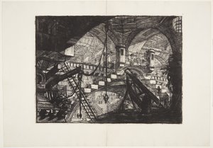 Buen med et skallpynt av Giovanni Battista Piranesi