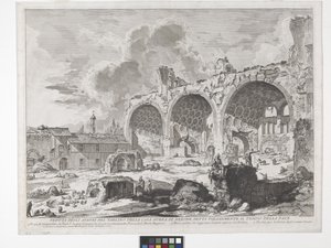 Basilica of Constantine (etsing og gravering) av Giovanni Battista Piranesi