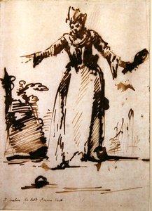 The Cavalier (penn og blekk på papir) av Giovanni Battista Piranesi