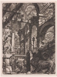 Die Löwen-Reliefs von Giovanni-Battista Piranesi