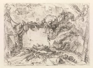 The Monumental Tablet, fra Grotteschi (Grotesques) av Giovanni Battista Piranesi