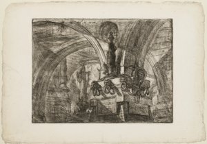 Der Pier mit einer Lampe, Platte 15 aus Imaginary Prisons