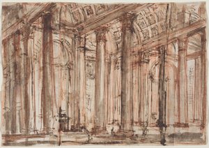 Pantheons søylegang av Giovanni Battista Piranesi