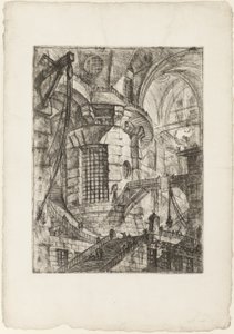 Der Runde Turm, Platte 3 aus Imaginäre Gefängnisse von Giovanni-Battista Piranesi