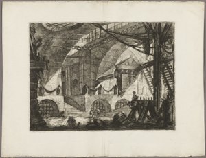 The Sawhorse, plate 12 fra Imaginary Prisons av Giovanni-Battista Piranesi
