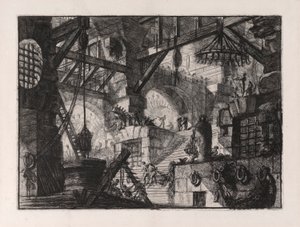 The Well, plate 13 fra Carceri d av Giovanni Battista Piranesi