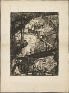 Tittelside fra Imaginary Prisons av Giovanni Battista Piranesi