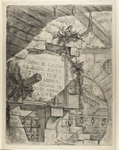 Tittelside fra Imaginary Prisons av Giovanni Battista Piranesi