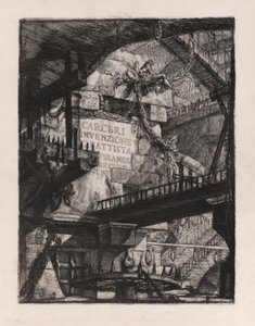 Tittelplate, plate 1 fra Carceri d av Giovanni-Battista Piranesi