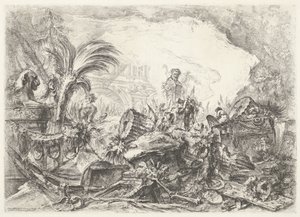Triomfboog Dekorative innfall (tidligere serietittel) Grotesques (serietittel) av Giovanni Battista Piranesi