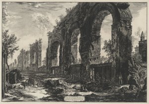 Rester av de neronske akveduktene (fra: Vedute di Roma) av Giovanni Battista Piranesi
