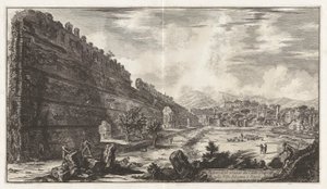 Utsikt over restene av Praetorian Fort [Poecile] i Hadrian av Giovanni-Battista Piranesi