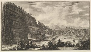 Utsikt over restene av Castro Pretorio i Villa Adriana i Tivoli Utsikt over restene ..., 1770. av Giovanni Battista Piranesi