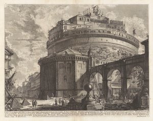 Utsikt over mausoleet d av Giovanni-Battista Piranesi