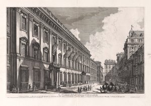 Veduta del Palazzo Odescalchi (Utsikt over Odescalchi-palasset), fra Vedute di Roma (Utsikt over Roma) av Giovanni Battista Piranesi