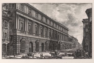 Utsikt over Stopani-palasset. Arkitektur av Rafael d av Giovanni Battista Piranesi