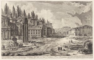 Visning av nettstedet, ov av Giovanni-Battista Piranesi