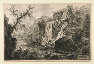 Veduta delle Cascatelle a Tivoli, fra Vedute di Roma av Giovanni Battista Piranesi