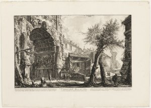 Utsikt over Titusbuen, fra Vedute di Roma (Utsikt over Roma) av Giovanni Battista Piranesi