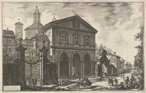 Ansicht der Basilika von San Sebastiano fuori delle mura [St. Sebastian außerhalb der Mauern], ca. 1750