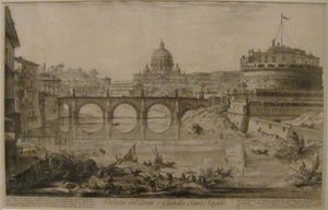 Ansicht der Brücke und des Castel Sant