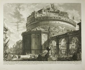 Utsikt over keiser Hadrians mausoleum (nå kalt Castel Sant