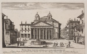 Utsikt over Pantheon, ca. 1778-92 (radering) av Giovanni Battista Piranesi