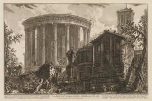 Ansichten von Rom: Tempel der Sibylle in Tivoli von Giovanni Battista Piranesi