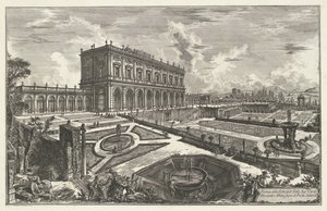 Villa Albani te Roma Utsikt over Villa dell