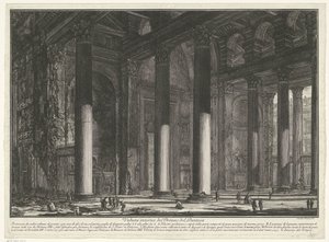 Forportaal av Pantheon te Roma Innvendig visning av Pronaos of the Pantheon (tittel på objekt) Gezichten op Roma (serietittel) Utsikt over Roma designet og gravert av Giambattista Piranesi-arkitekten Ve (nez) iano (serietittel) av Giovanni Battista Piranesi