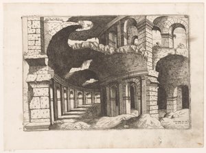 Utsikt i Colosseum i Roma Colossians ro pros.us (tittel på objekt) Romerske ruiner (serietittel) Noen viktige monumenter fra den romerske antikken (...) (serietittel)